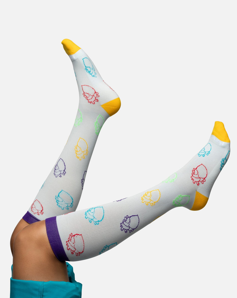 Heart Compression Socks – Nurse Yard