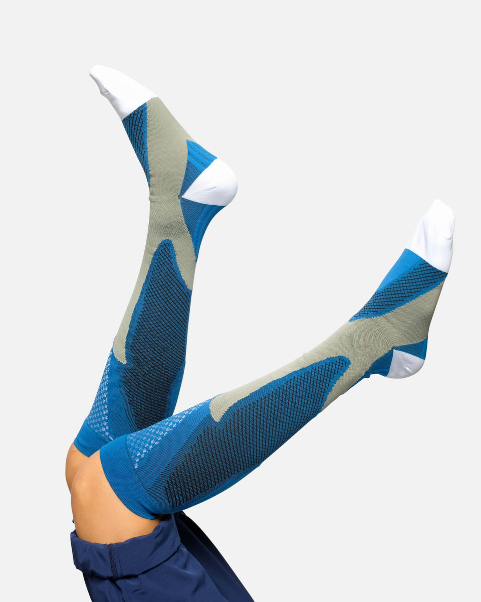ACWOO Compression Socks for Women & Men 3 Pairs Non-Slip Breathable Long  Tube Compression Socks Flight Socks Running Socks for Support Sports Flying  Maternity Pregnancy Nurses Travel L-XL Black-3 Pairs