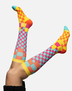 Checkered Compression Socks