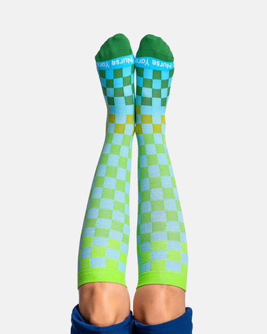 Checkered Compression Socks