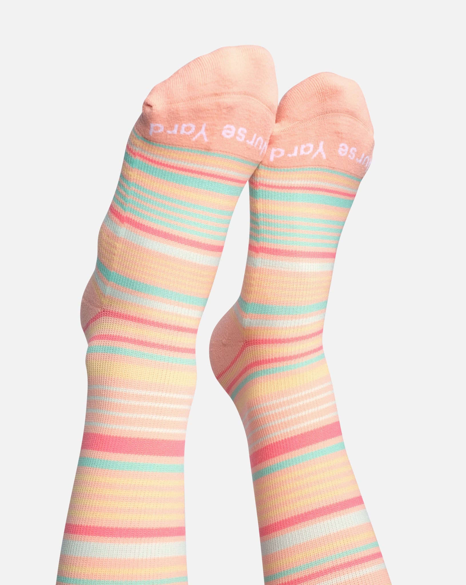 Pink Stripes Compression Socks