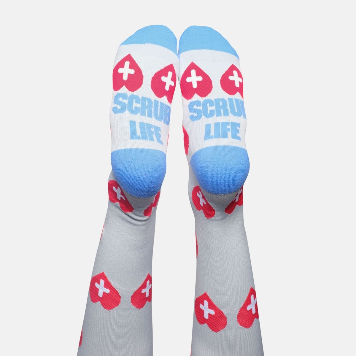 Nurse Yard Scrub Life Hearts Compression Socks Style & Comfort Shop Now